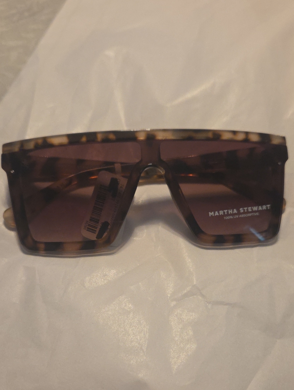 Martha Stewart Tortoiseshell Brown Shield Sunglasses#56